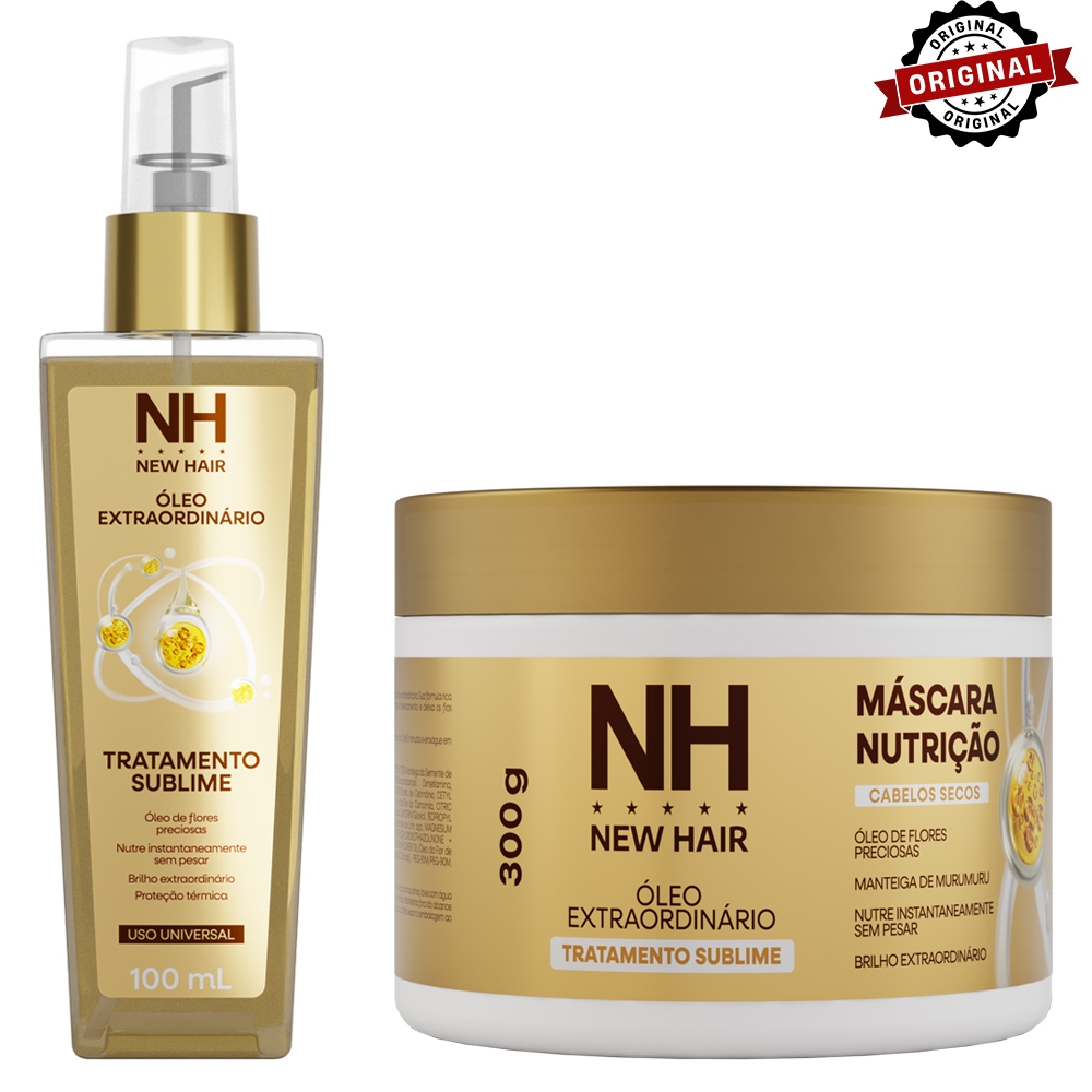 Óleo Extraordinário 100ml New Hair + Máscara Extraordinária Capilar