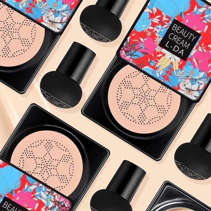 BB Cream Base Corretivo com Esponja Formato Cogumelo Cobertura Média